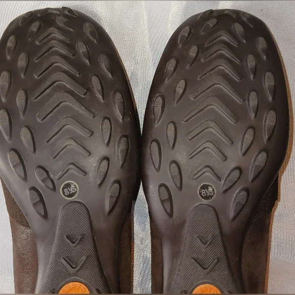 "Sesto Meucci" Elegant Brown w/ Dark Brown Women's Loafers Size 8 1/2 - Picture 10 of 11